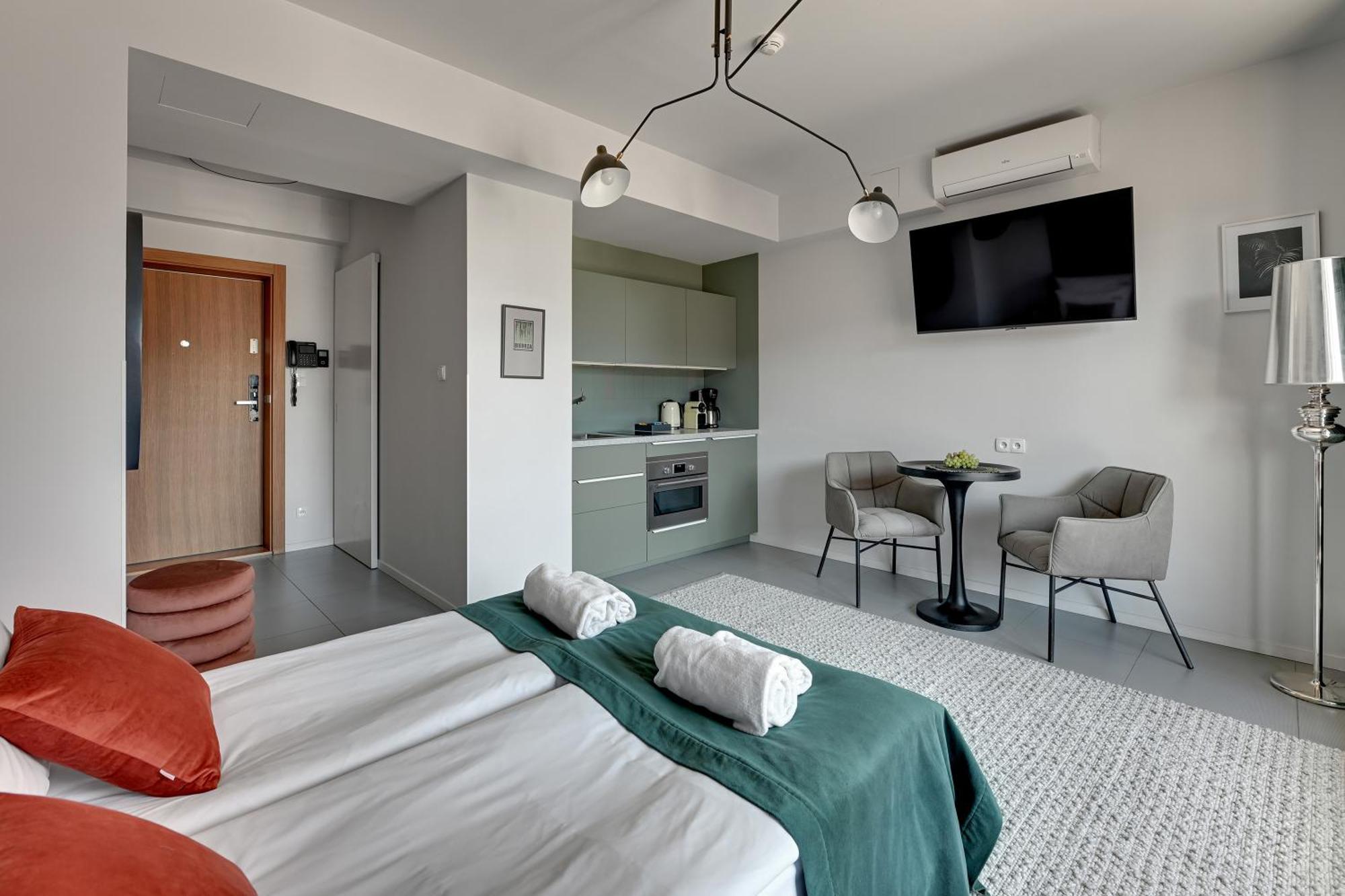 Deo Plaza Riverside & Radisson Spa By Downtown Apartments Danzica Camera foto